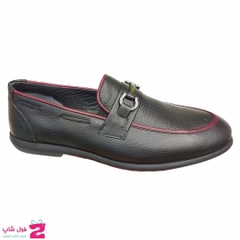 کفش کالج مردانه چرم طبیعی تبریز کد 3025