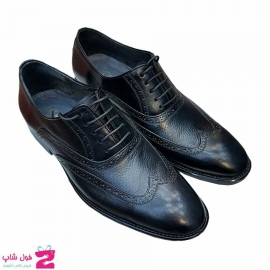 کفش مجلسی  مردانه چرم طبیعی گاوی کد 3165