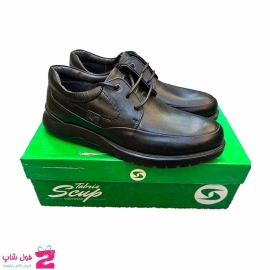 کفش طبی مردانه اسکاپ مدل خاواک بندی چرم طبیعی تبریز کد 3234